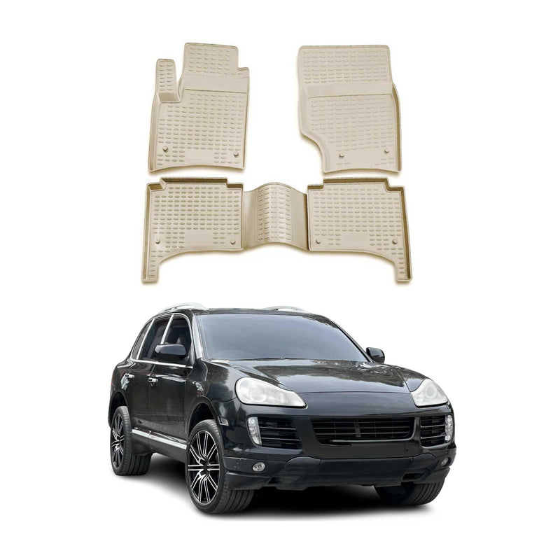 Tappetini Porsche Cayenne 2002-2010 TPE Beige 4 pezzi