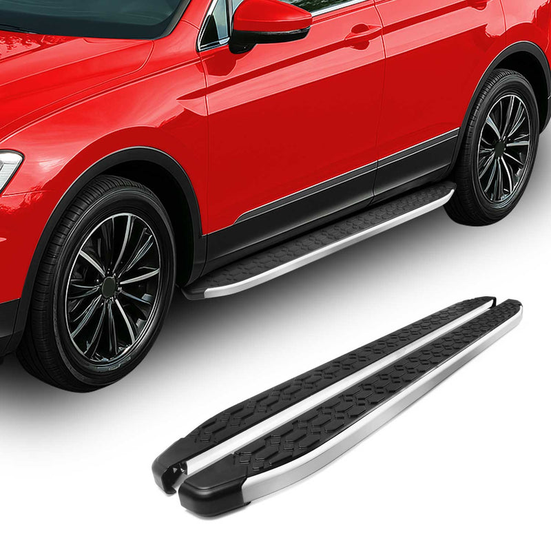 Minigonne laterali in alluminio per Citroen C3 Aircross C4 Cactus Nero Grigio