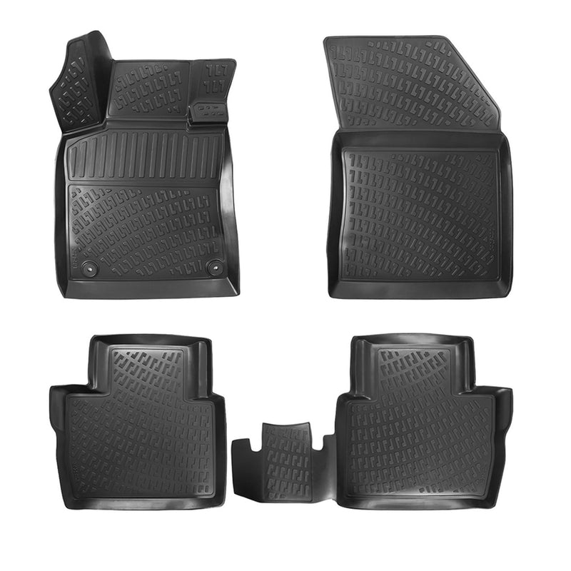 Tappetini tagliabili in TPE per Peugeot 508 Notchback 2018-2025, neri, 4 pezzi