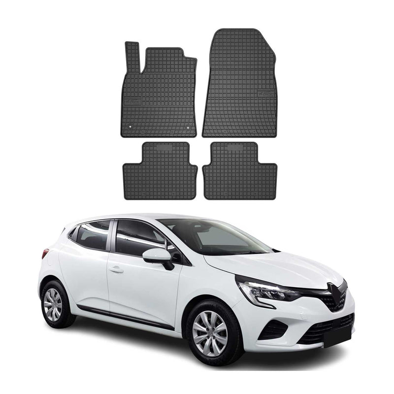 Tappetini in gomma neri per Renault Clio 2019-2025, 4 pezzi