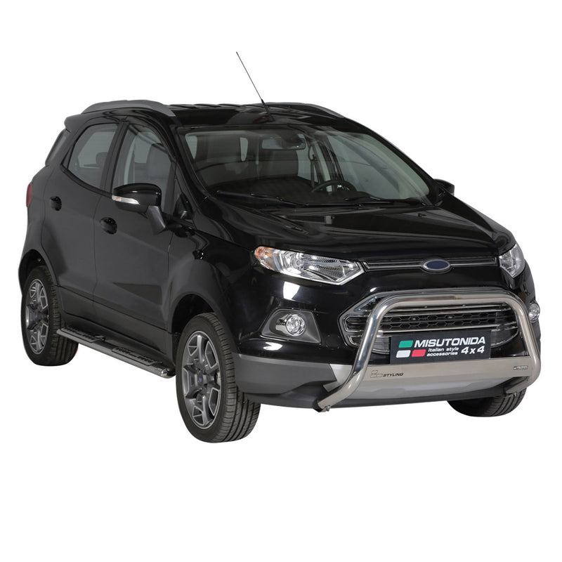 Minigonne laterali in acciaio inox per Ford Ecosport 2013-2017 Argento