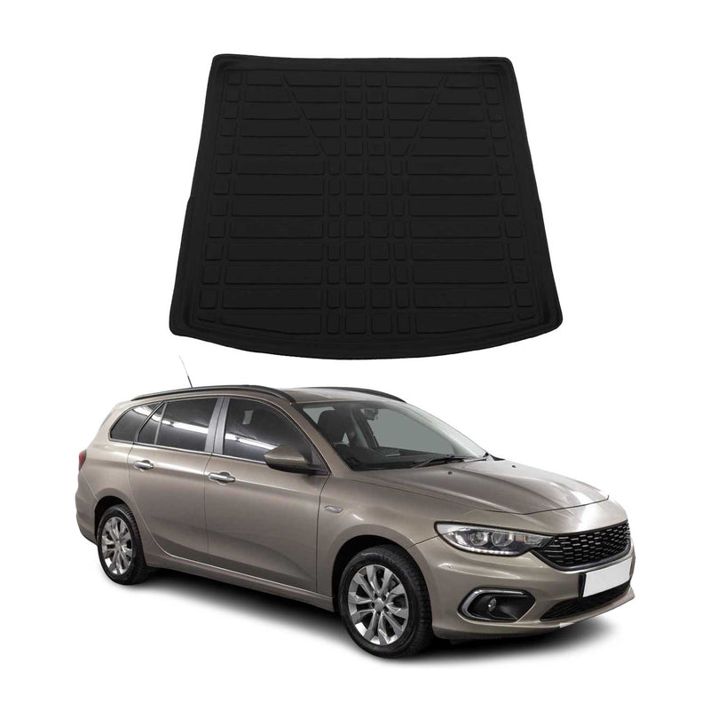Vasca baule per Fiat Tipo Station Wagon 2016-2025 in gomma TPE nera