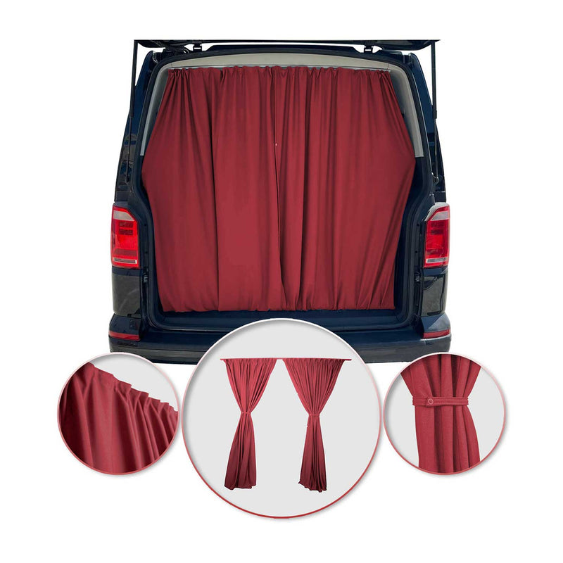 Tendine parasole per portellone posteriore per Renault Master H3 rosse, 2 pezzi