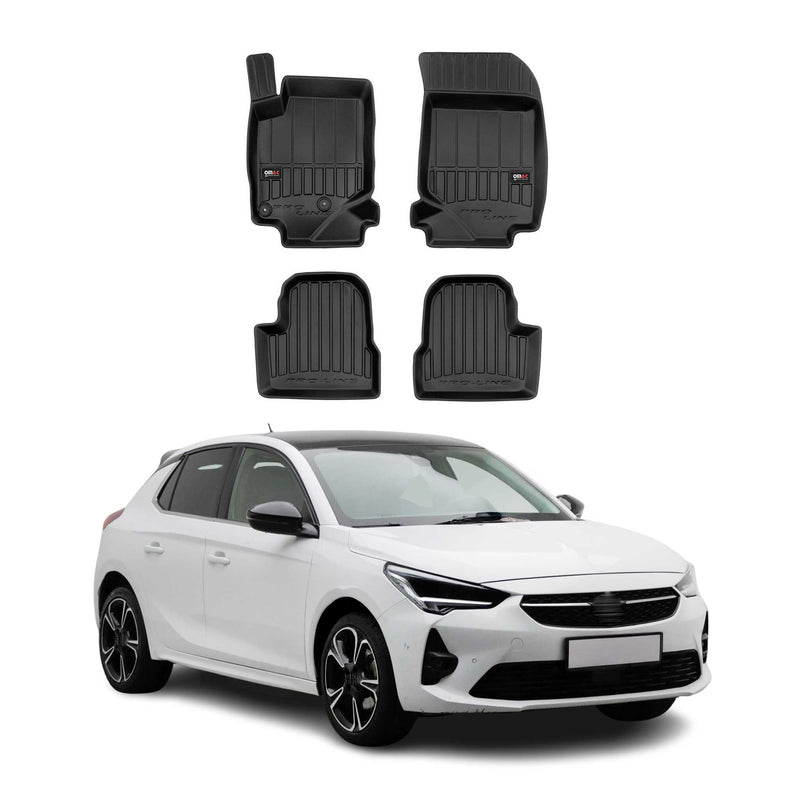 2019-2025 Opel Corsa F Fußmatten TPE Schwarz 4 tlg