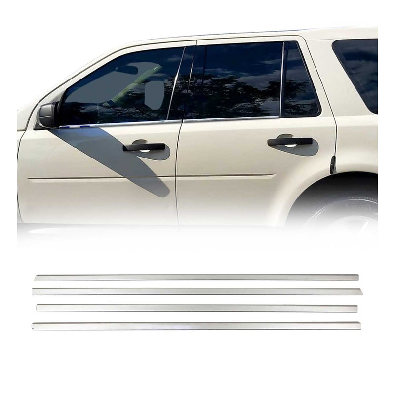 Listelli decorativi per finestrini per Land Rover Freelander 2007-2011 in acciaio inox, 4 pezzi