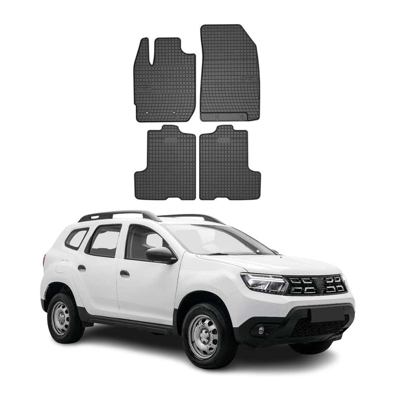 Tappetini in gomma neri per Dacia Duster 2017-2024, 4 pezzi