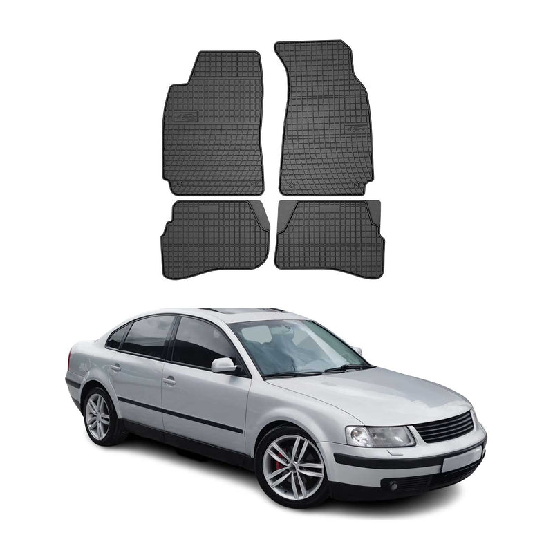 1997-2005 VW Passat B5 Fußmatten Gummi Schwarz 4 tlg