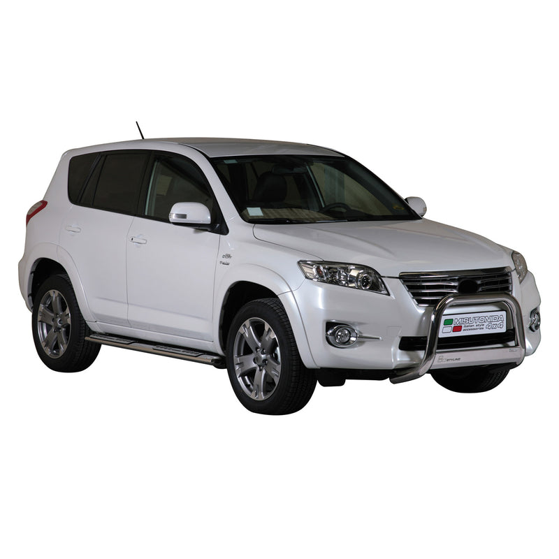 Minigonne laterali in acciaio inossidabile per Toyota RAV4 XA30 2010-2012 Argento