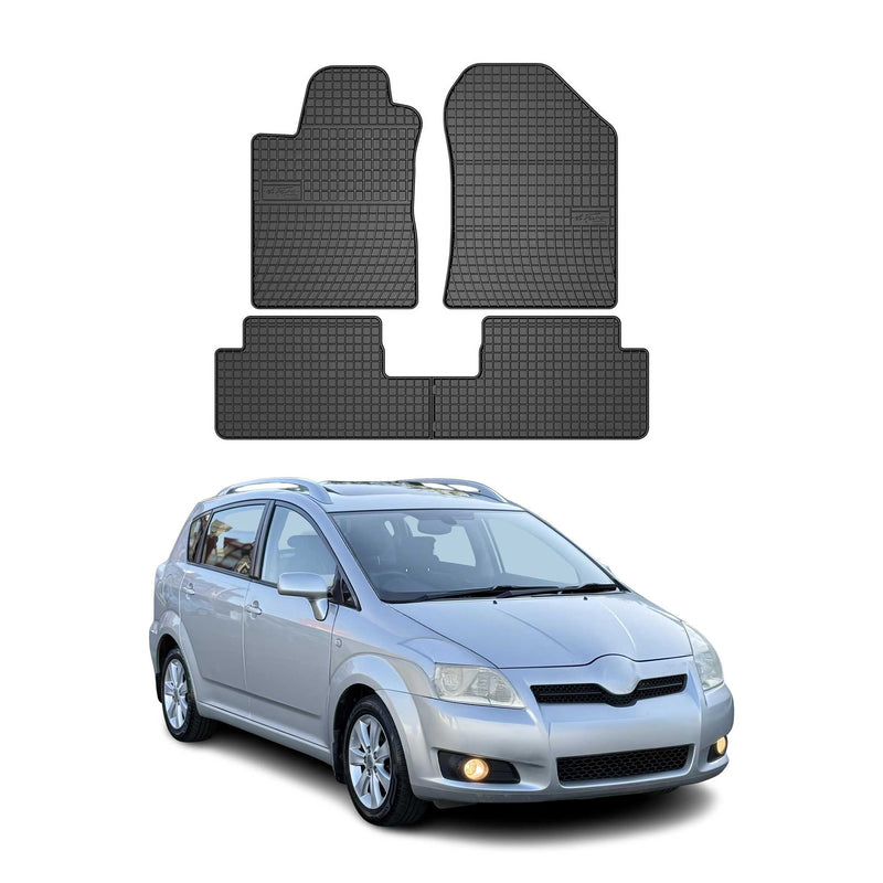 2004-2009 Toyota Corolla Verso Fußmatten Gummi Schwarz 4 tlg