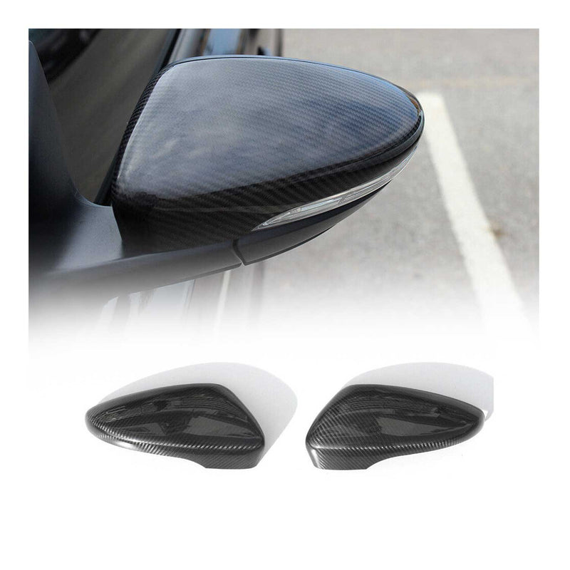 Spiegelkappen Spiegelabdeckung für VW Jetta 2010-2014 Kohlefaser Schwarz 2tlg