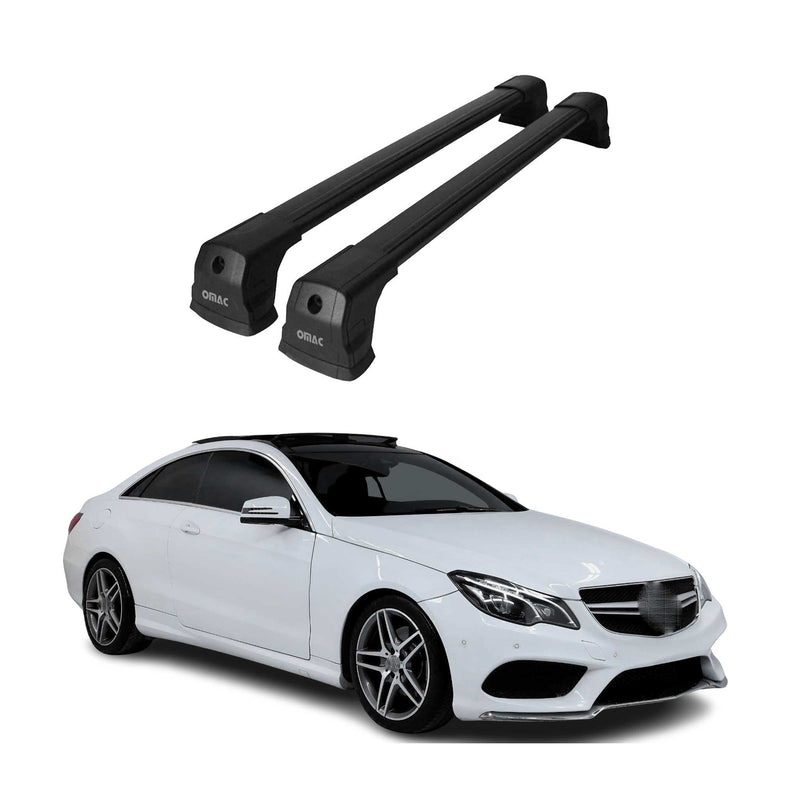 Dachträger Gepäckträger für Mercedes E Klasse Coupe C207 2009-2016 Alu Schwarz