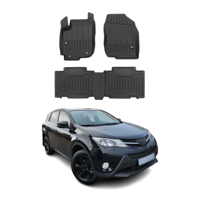 Tappetini Toyota RAV4 2013-2018 in TPE nero, 4 pezzi