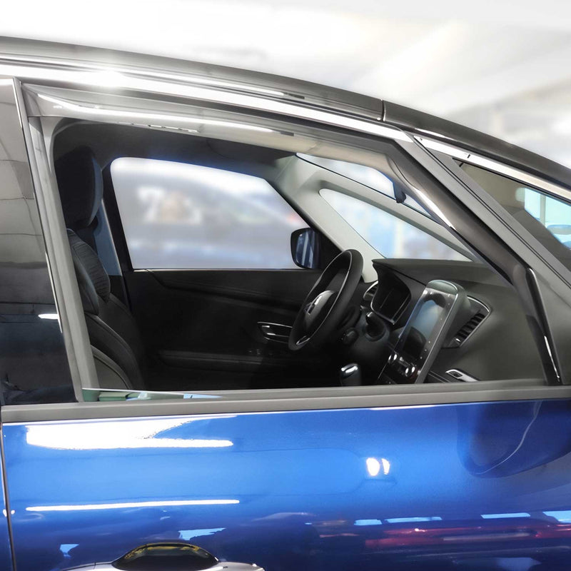 Deflettore antivento e antipioggia per Renault Scenic 2016-2025 acrilico scuro 2 pezzi