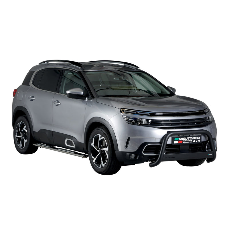 Protezione anteriore per Citroen C5 Aircross 2018-2022 ø63 acciaio nero