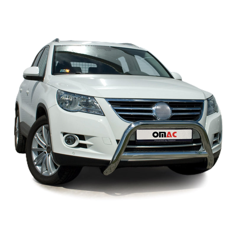 Barra di protezione anteriore per VW Tiguan 2007-2016 con ABE in acciaio argento