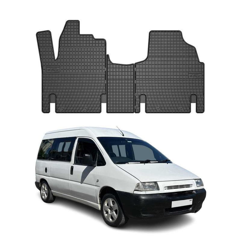 1994-2006 Citroen Jumpy Fußmatten TPE Schwarz 3 tlg