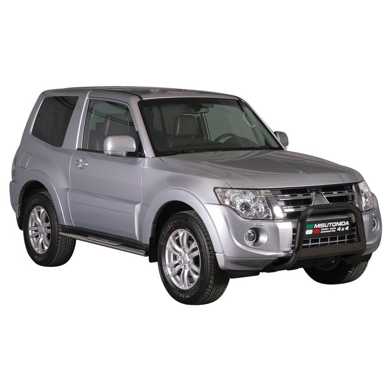 Barra di protezione anteriore per Mitsubishi Pajero 2012-2018 ø63mm acciaio nero