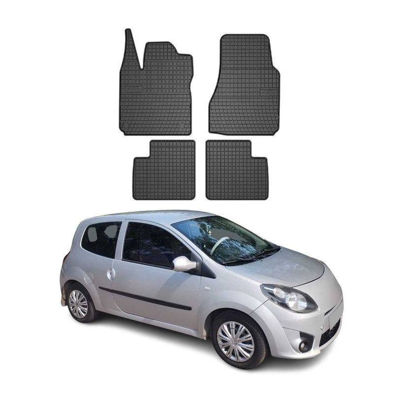 Tappetini in gomma neri per Renault Twingo 2007-2014, 4 pezzi