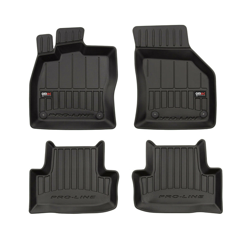 Tappetini Skoda Karoq 2017-2025 in TPE nero, 4 pezzi