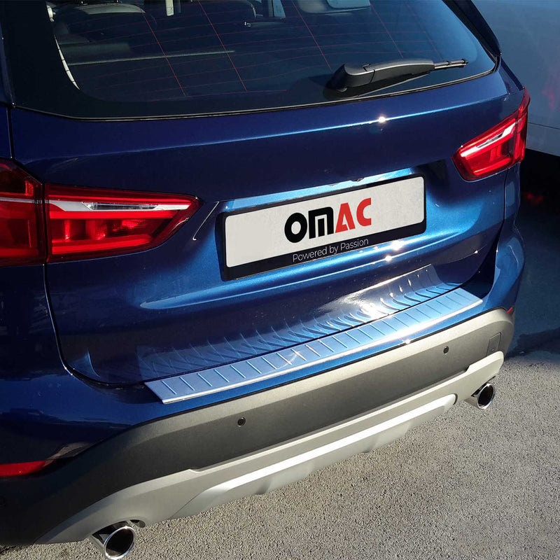 Protezione paraurti per soglia di carico per BMW X1 E84 2012-2015 in acciaio inox spazzolato
