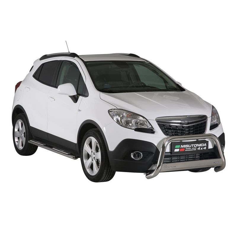 Protezione anteriore per Opel Mokka 2012-2016 ø63mm acciaio argento