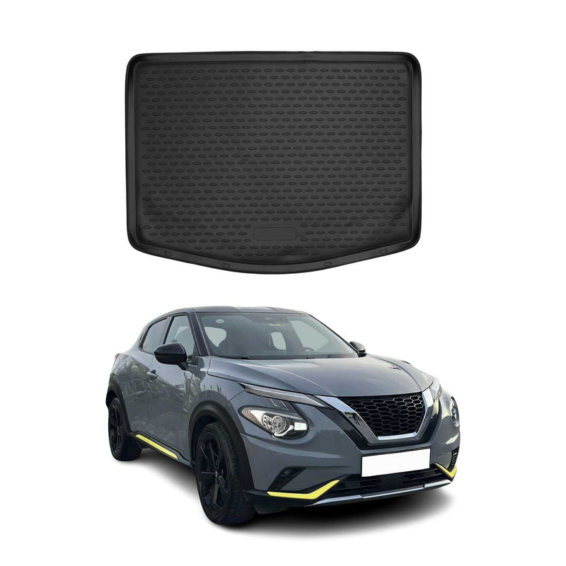 Tappetino per bagagliaio per Nissan Juke 2019-2025 in gomma TPE nero