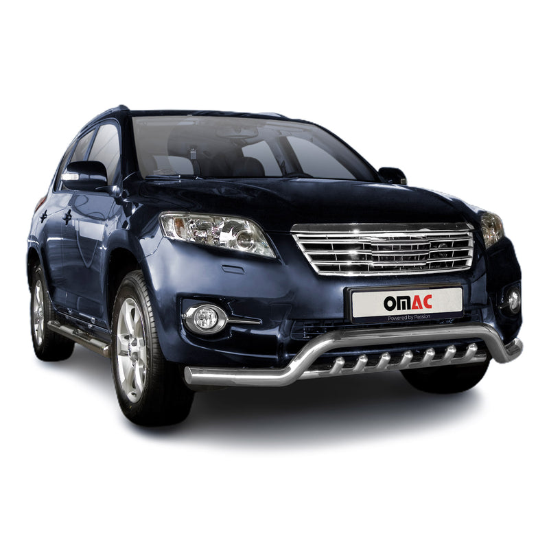Barra di protezione anteriore per Toyota RAV4 2010-2013 con ABE in acciaio argento