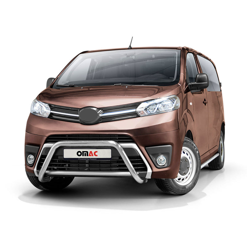 Frontbügel Frontschutzbügel für Toyota Proace 2016-2022 mit ABE Stahl Silber