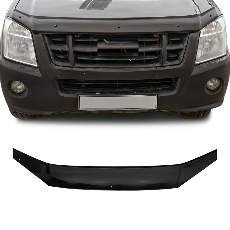 Deflettore cofano protezione in pietra per Isuzu D-Max II 2012-2019 Nero