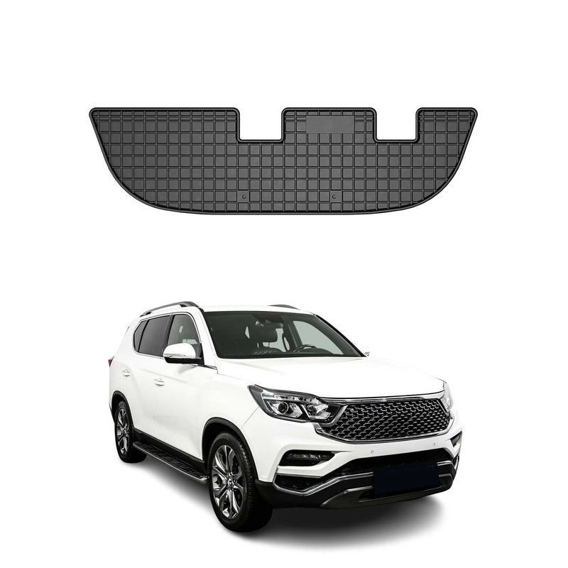 Tappetini in gomma neri per Ssangyong Rexton 3ª fila 2017-2025, 1 pz.