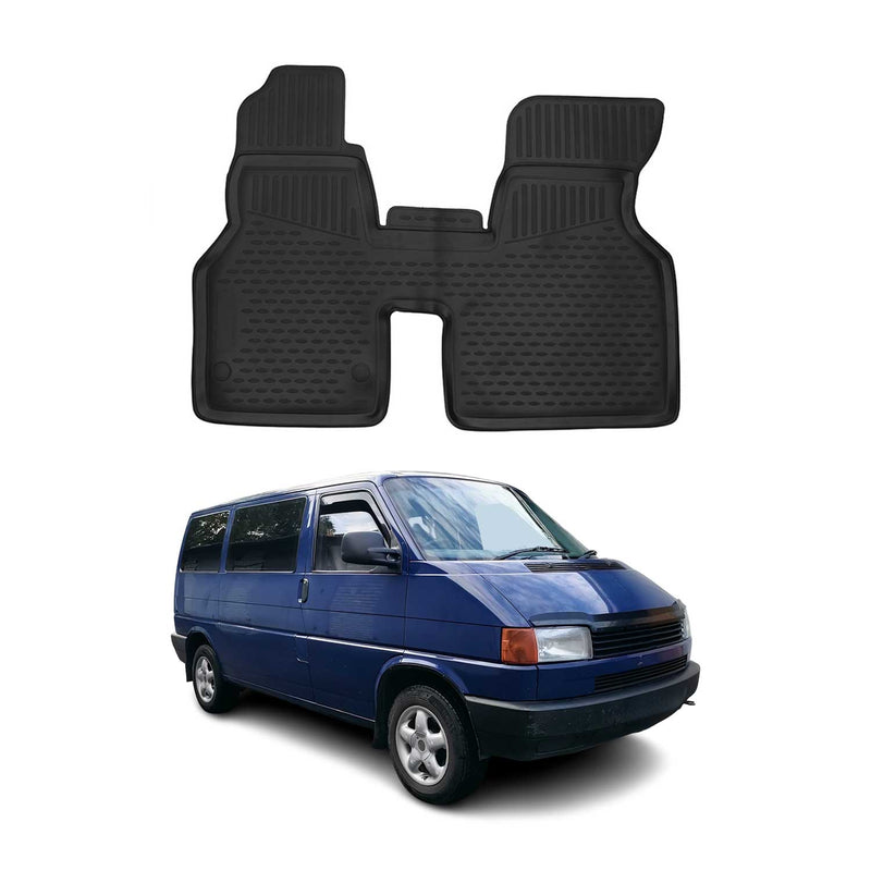 Tappetini in TPE neri per VW Transporter T4 1990-2003, 2 pezzi