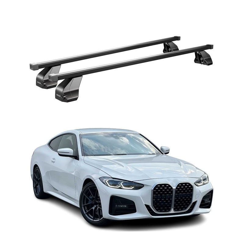 Menabo Dachträger für BMW 4er G22 G82 Coupe 2020-2025 75kg Stahl Schwarz 2x