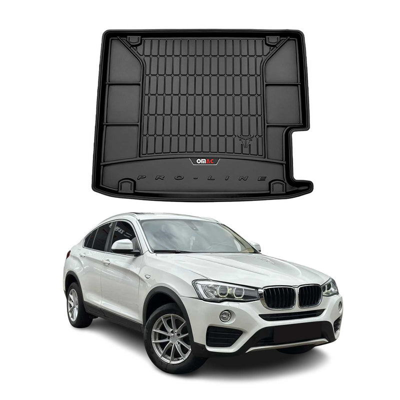 Vasca portabagagli in gomma OMAC per BMW X4 F26 2014-2018, vasca portabagagli in TPE, nera