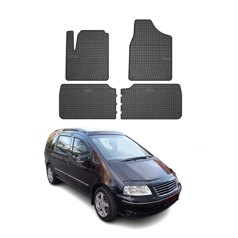 1995-2010 VW Sharan Fußmatten TPE Schwarz 4 tlg