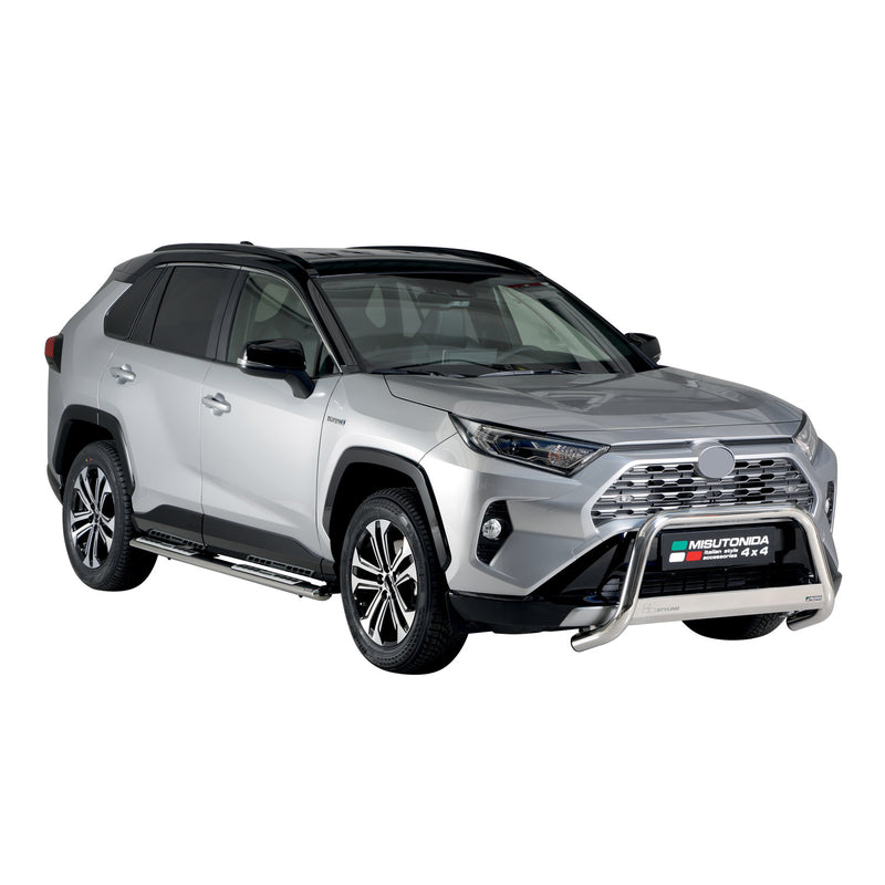 Barra di protezione anteriore per Toyota RAV4 XA50 2019-2025 Ibrida ø63 Grigio Acciaio