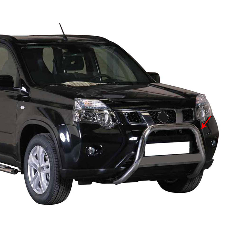 Protezione anteriore per Nissan X-Trail 2011-2014 ø63mm acciaio argento
