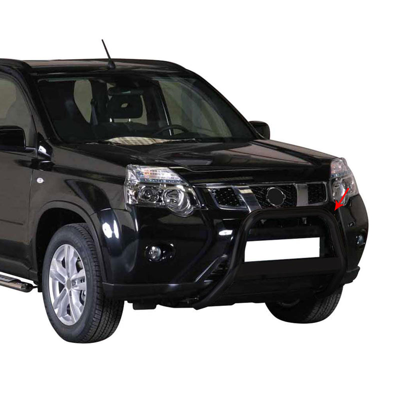 Barra di protezione anteriore per Nissan X-Trail 2011-2014 ø63mm acciaio nero
