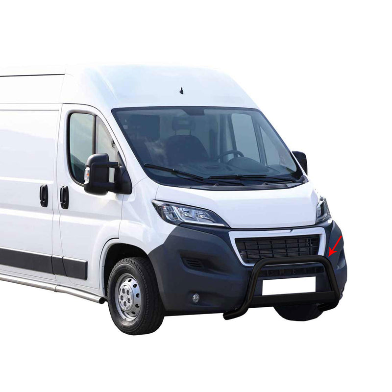 Protezione anteriore per Peugeot Boxer 2014-2025 ø63mm Nero Protezione