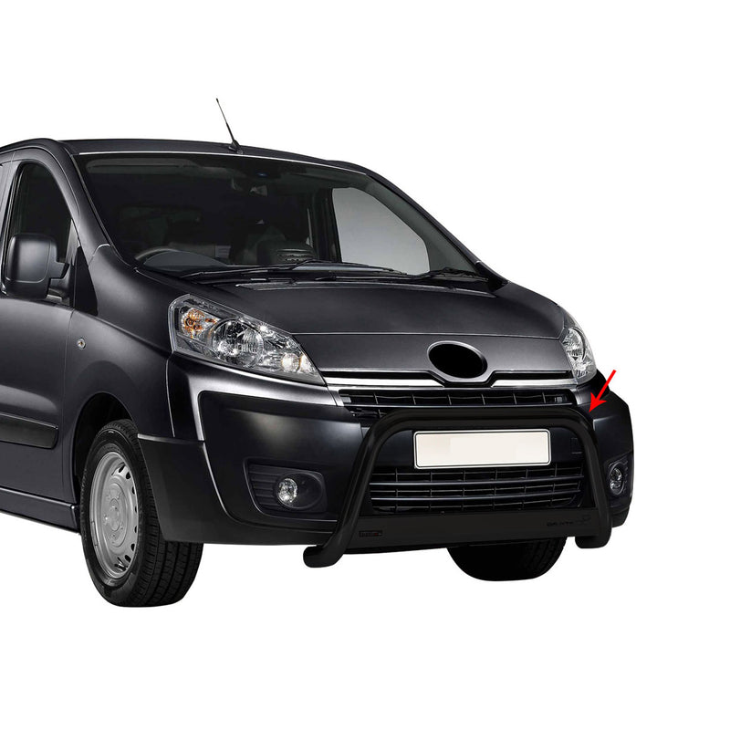Barra di protezione anteriore per Toyota Proace 2013-2016 ø63mm acciaio nero