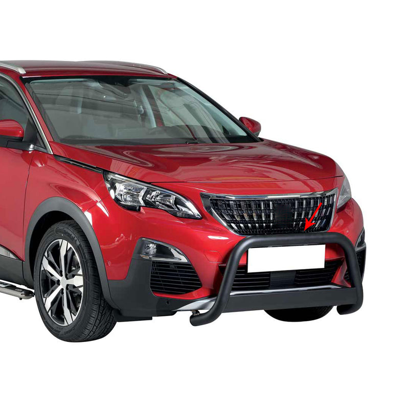 Protezione anteriore per Peugeot 3008 2018-2021 ø63mm acciaio nero