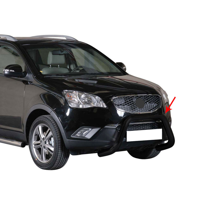 Protezione anteriore per Ssangyong Korando 2011-2019 ø76mm acciaio nero