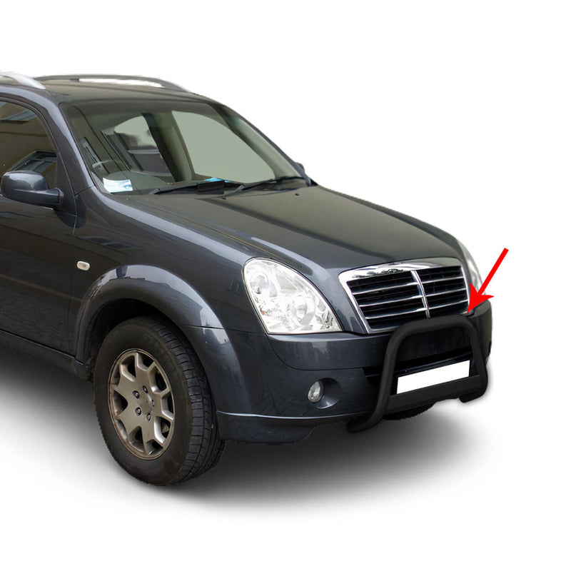 Protezione anteriore per Ssangyong Rexton 2006-2012 ø63mm acciaio nero