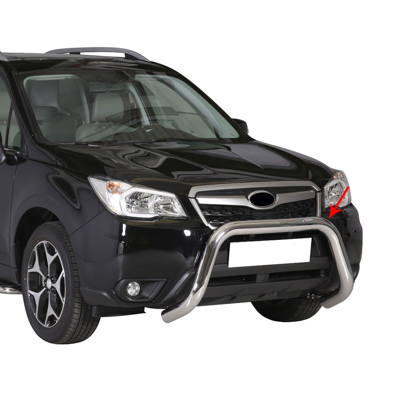 Protezione anteriore per Subaru Forester 2013-2015 ø76mm acciaio argento