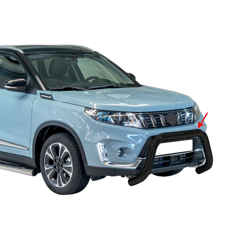 Protezione anteriore per Suzuki Vitara 2019-2025 ø76mm acciaio nero