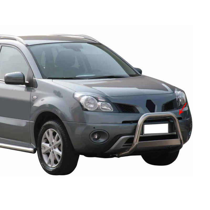 Barra di protezione anteriore per Renault Koleos 2008-2011 ø63mm acciaio argento