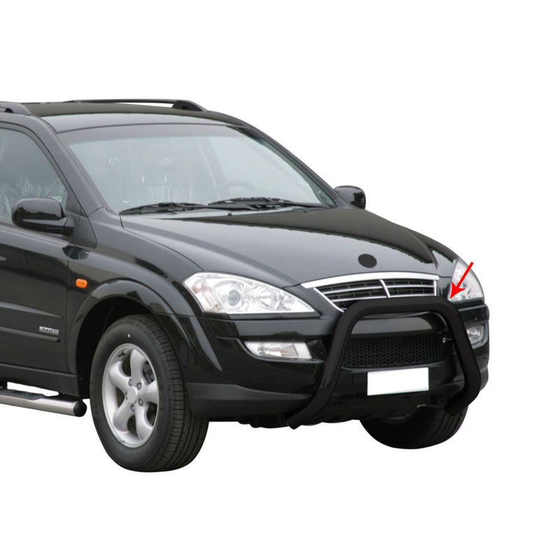 Protezione anteriore per Ssangyong Kyron 2007-2014 ø76mm acciaio nero