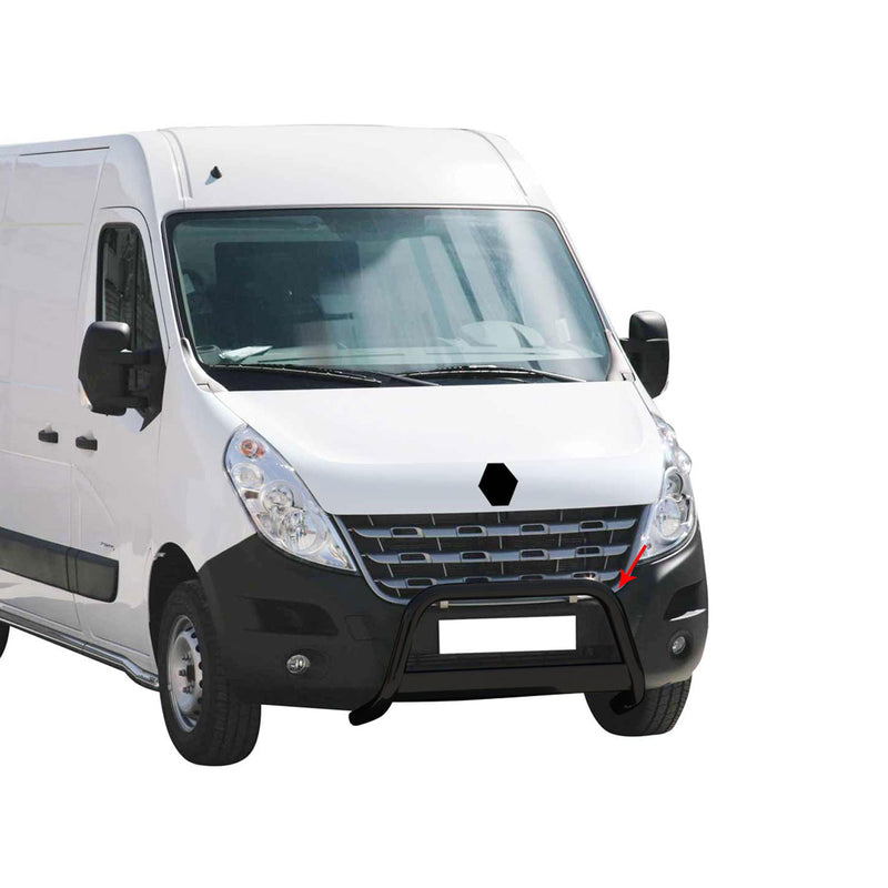 Protezione anteriore per Renault Master 2010-2018 ø63mm acciaio nero