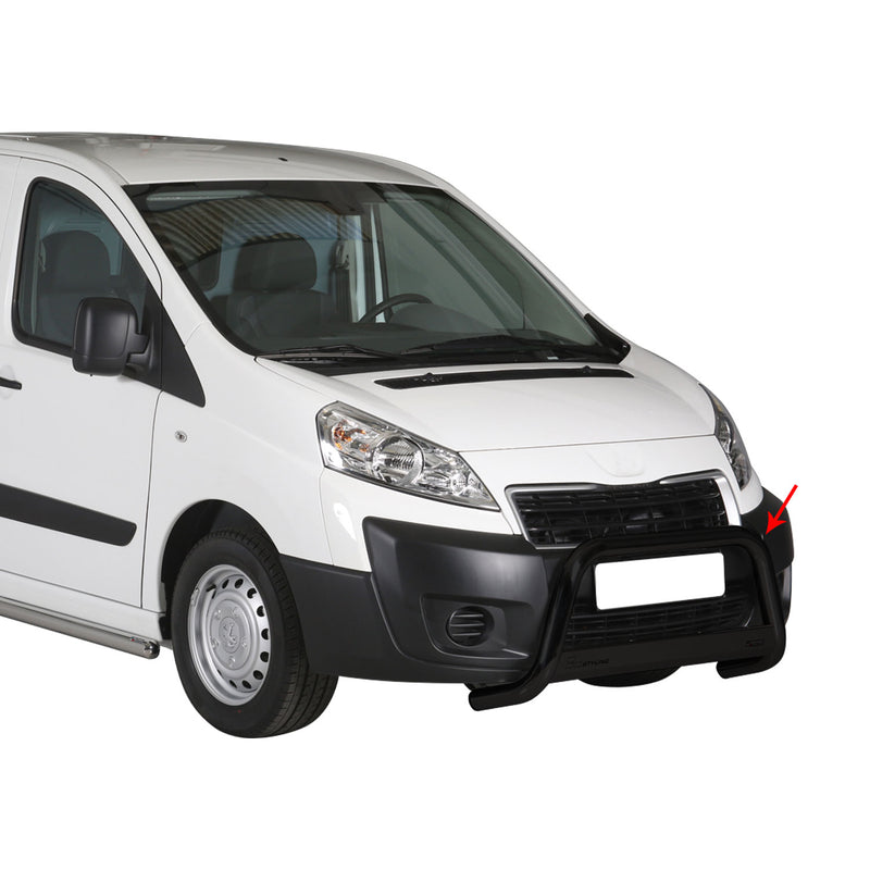 Protezione anteriore per Peugeot Expert 2012-2016 ø63mm acciaio nero
