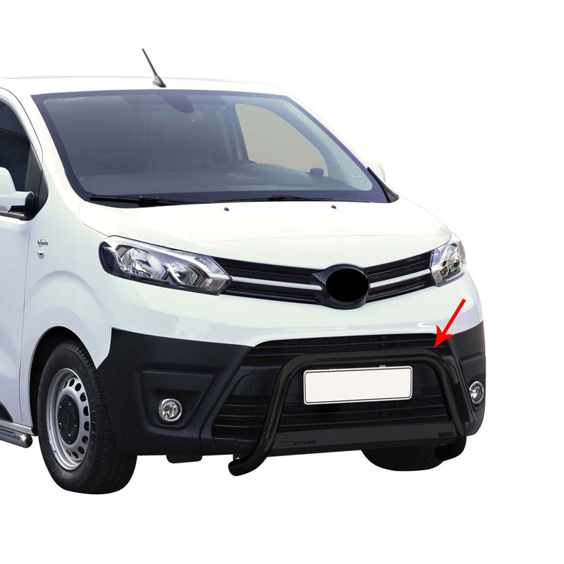 Protezione anteriore per Toyota Proace 2016-2019 ø63mm Nero Protezione
