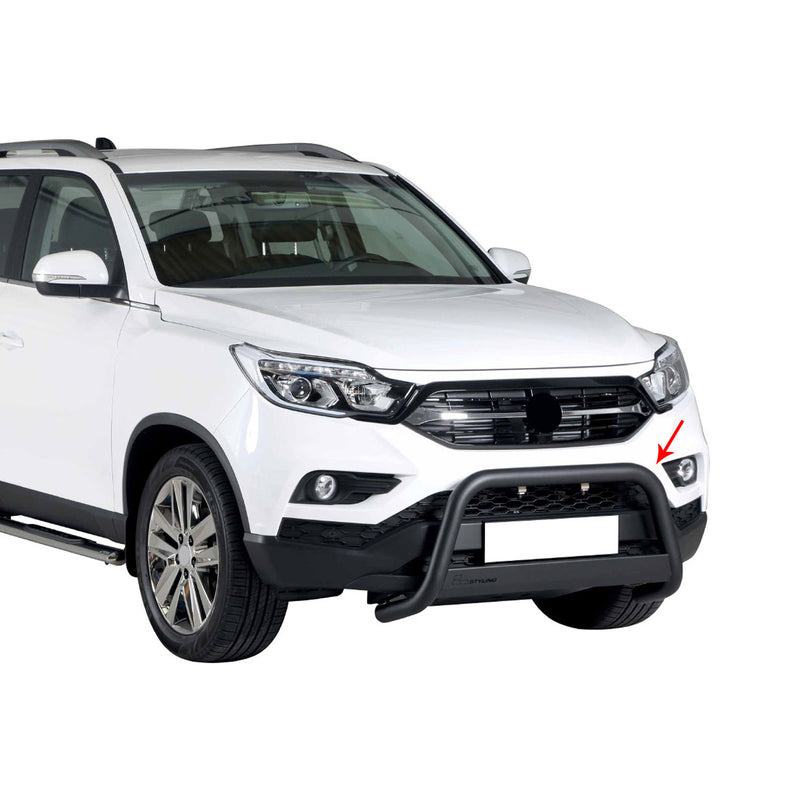 Protezione anteriore per Ssangyong Musso 2018-2025 ø63mm acciaio nero